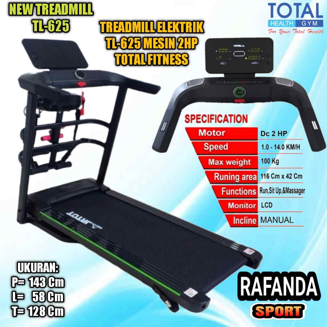 Treadmillelektrikmurah_Tl625Totalfitness