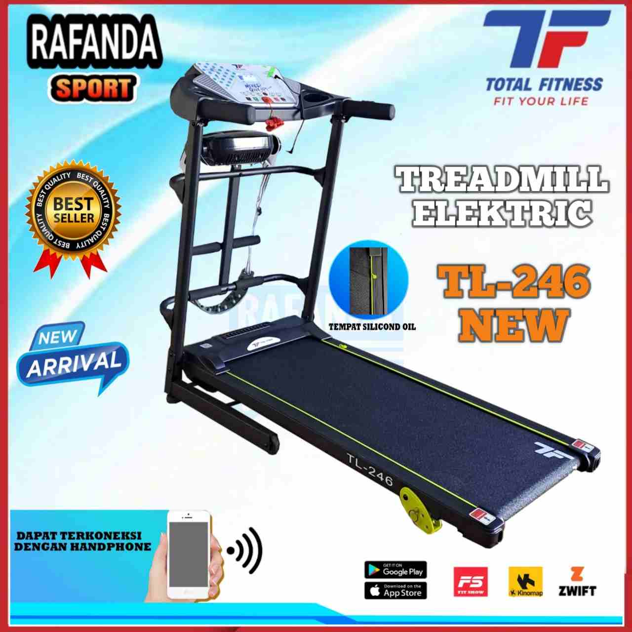 Treadmillelektriktl246_totalfitness_rafandasport